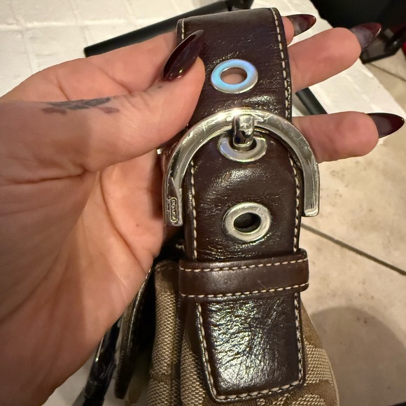 VINTAGE Coach SoHo Signature Jacquard with braided leather Women's Bag - Picture 8 of 9